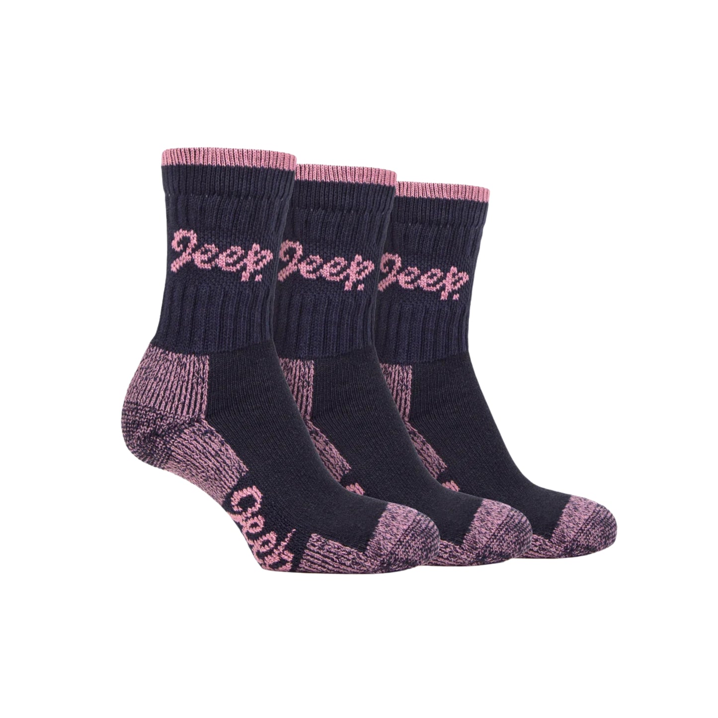 Jeep Terrain Boot Socks Women's - 3 Pack