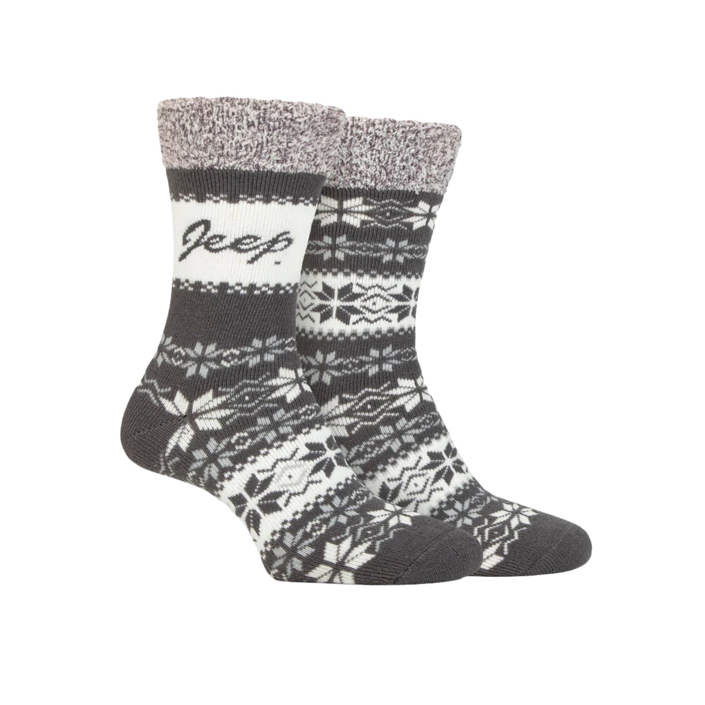 Jeep Thermal Fairisle Boot Socks Women's - 2 Pack