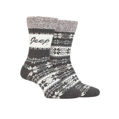 Jeep Thermal Fairisle Boot Socks Women's - 2 Pack