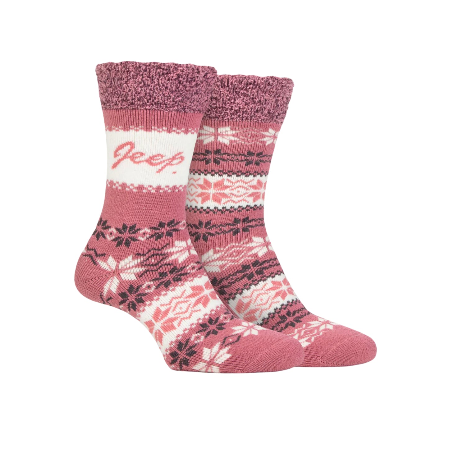 Jeep Thermal Fairisle Boot Socks Women's - 2 Pack