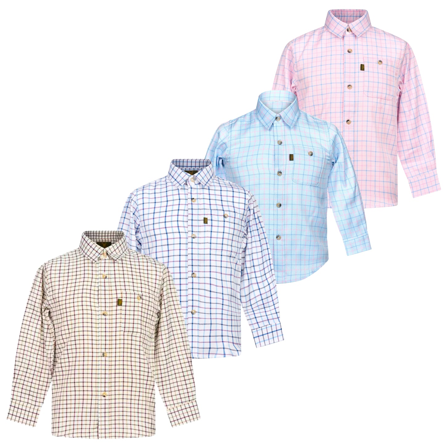 Holmestead Tattersall Long Sleeve Shirt - Child's