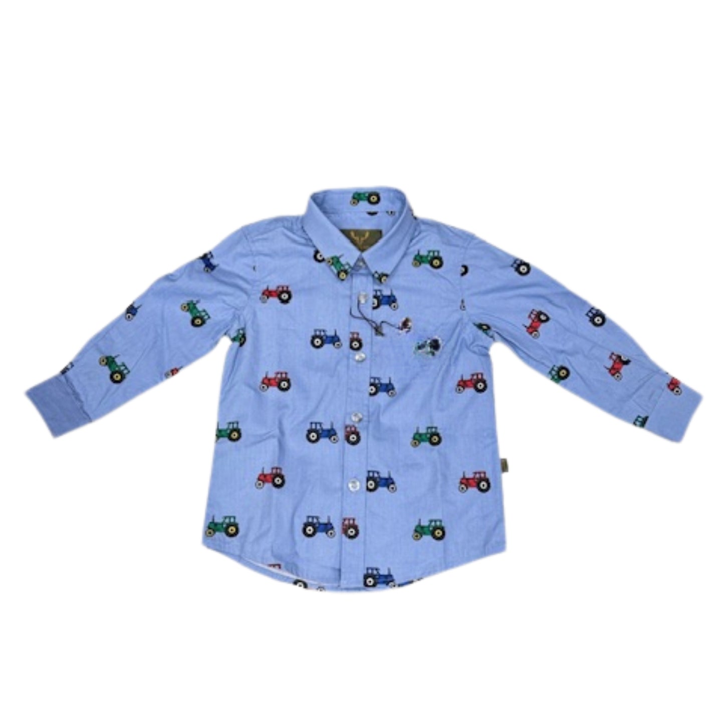 Holmestead Tattersall Long Sleeve Tractor Shirt - Children's