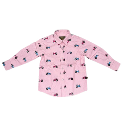 Holmestead Tattersall Long Sleeve Tractor Shirt - Children's