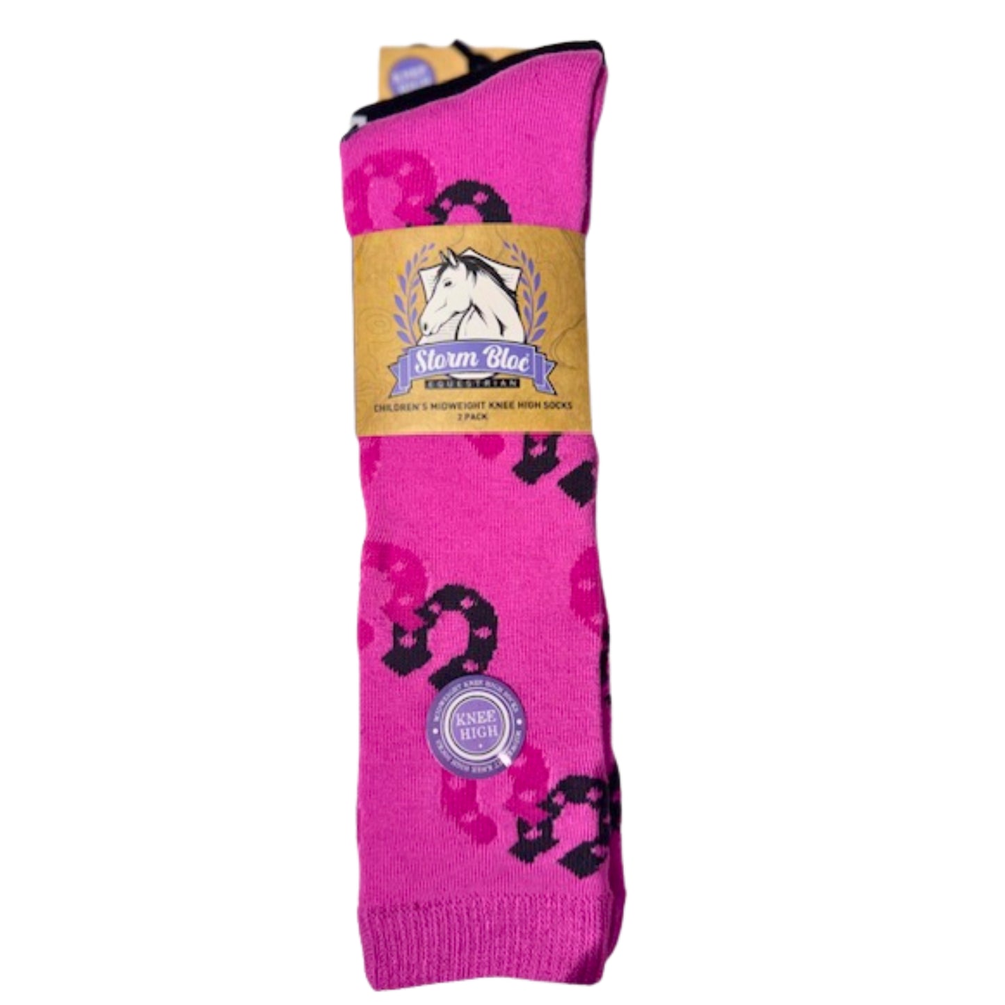 Storm Bloc Equestrian Midweight  Knee High Socks 2 Pack