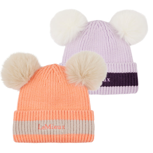 LeMieux Mini Double Pom Beanie AU25