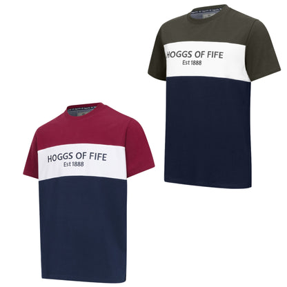 Hoggs Of Fife Dalbeattie Colour Block T-Shirt Men's