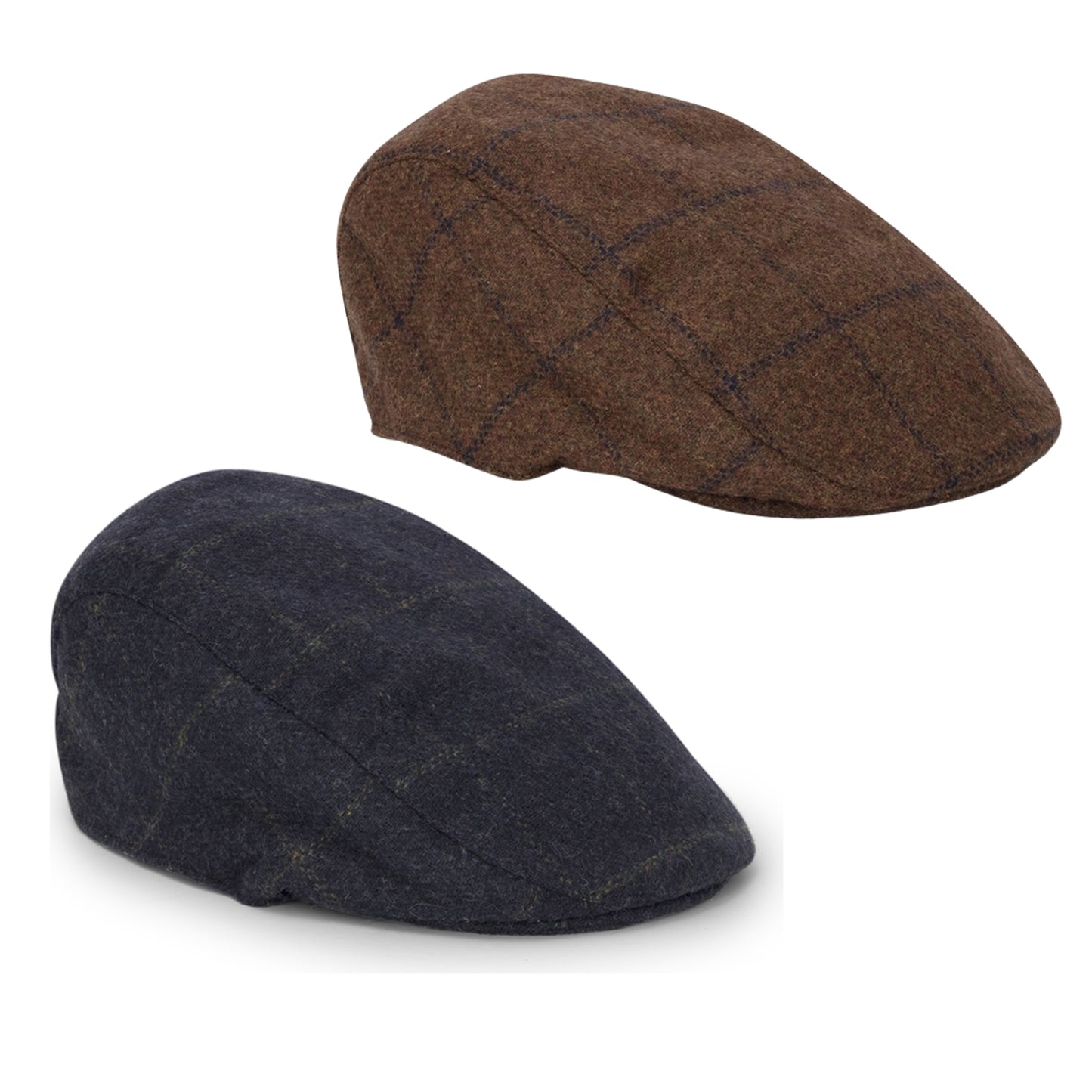 Hoggs Of Fife Windowpane Waterproof Tweed Hat