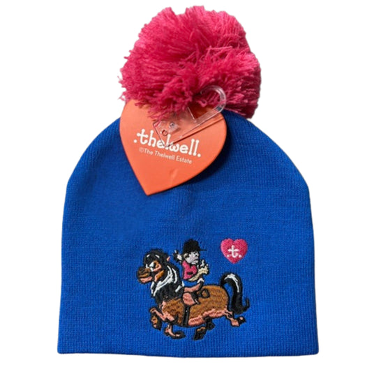 Hy Equestrian Thelwell Collection Race Bobble Hat- Childs