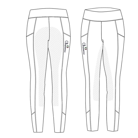 C2E Equestrian Guandalupe Fullgrip Tights-Girls