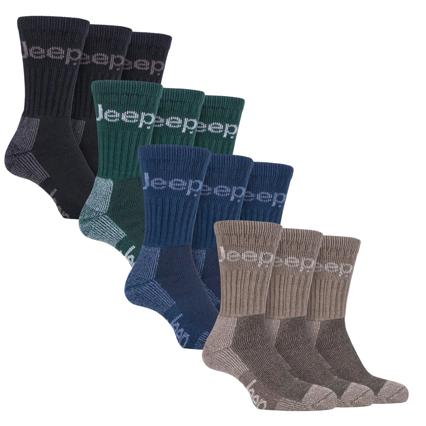 Jeep Terrain Men's Socks - 3 Pack