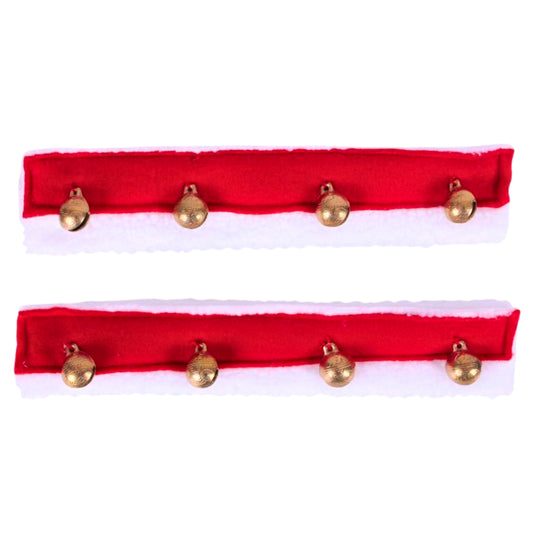 QHP Fur Lining With Christmas Bells