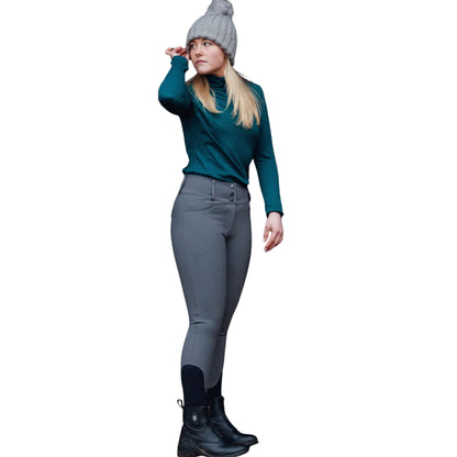 Soho Equestrian Breeches Women's - Gun Metal Grey