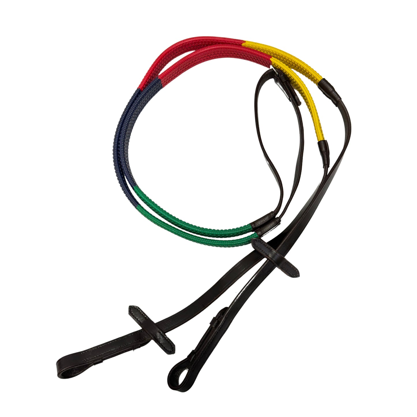 HS#0007 Cob Multi Colour Rubber Reins