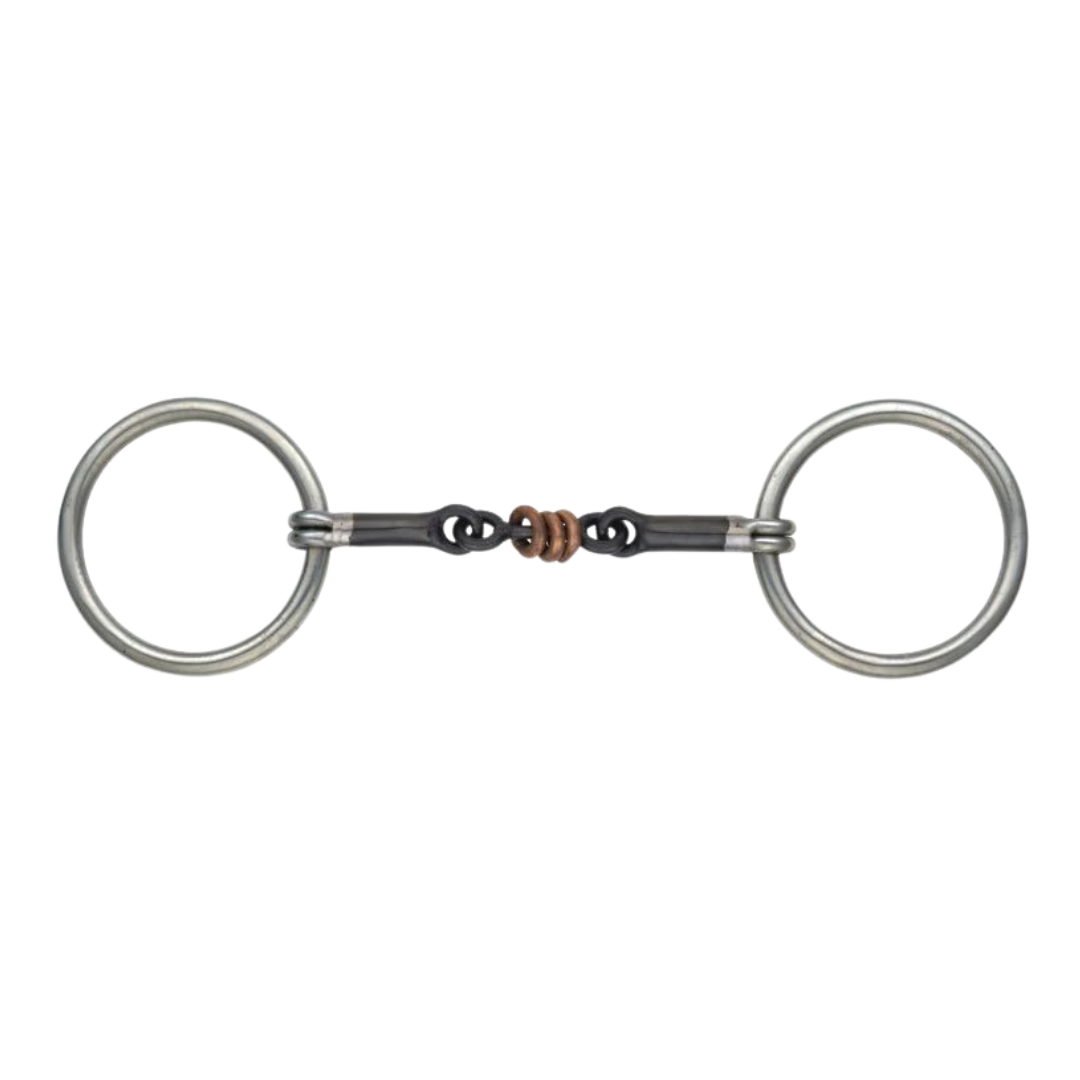 509 Shires Sweet Iron Copper Roller Snaffle