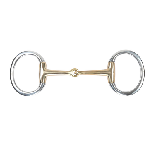 6296 Shires Brass Alloy Flat Ring Jointed Eggbutt
