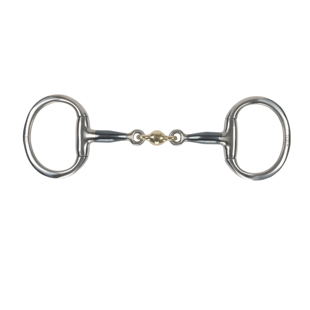 6362 Shires Blue Sweet Iron Flat Ring Eggbutt With Lozenge