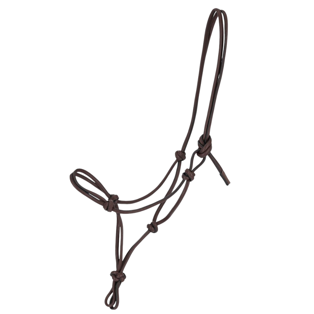 QHP Rope Halter Leather Liberta