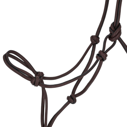 QHP Rope Halter Leather Liberta