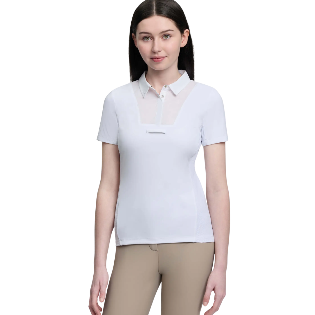 LeMieux Junior Short Sleeve Primrose Show Shirt White