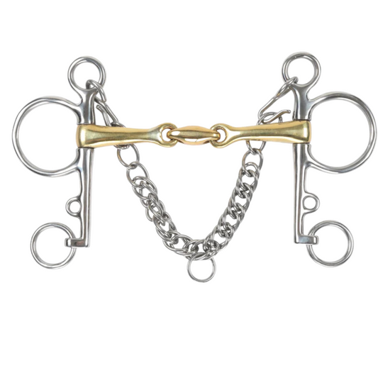 6289 Shires Brass Alloy Pelham With Lozenge