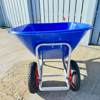 HS#0003 200L Galvanised Jumbo Wheelborrow