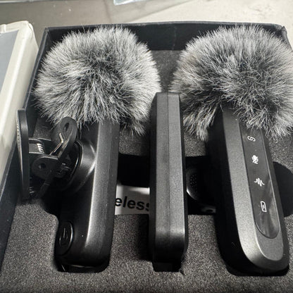 Wireless Lavalier Microphone Clip Mic For iPhone iPad Samsung Recording Vlog