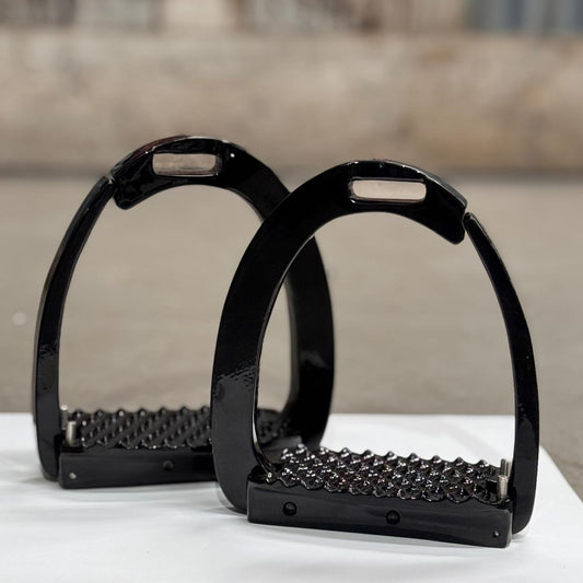 HS#9026 Black Safety Stirrup Irons Adult