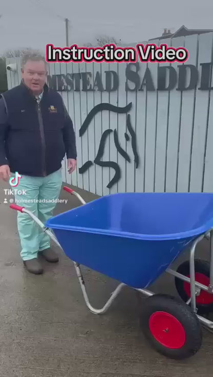 200L Twin Wheel Heavy Duty Intuitive Control Wheelbarrow