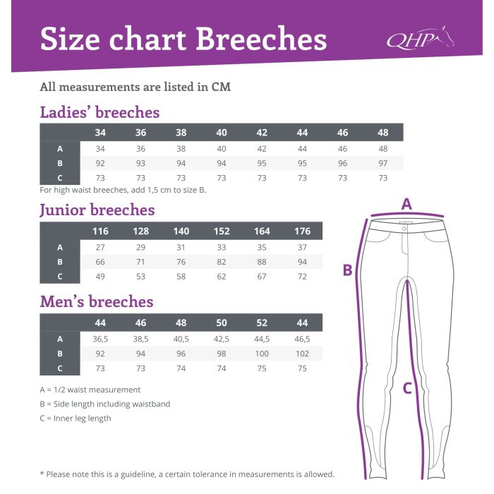 QHP Carrie Junior Full Grip Breech White