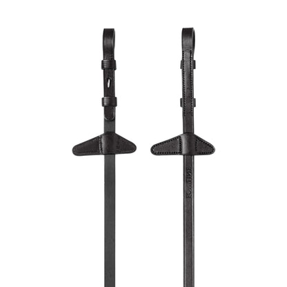 Equiline Rubber Leather Reins With Stoppers