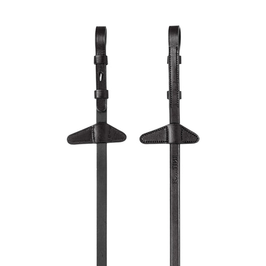Equiline Rubber Leather Reins With Stoppers