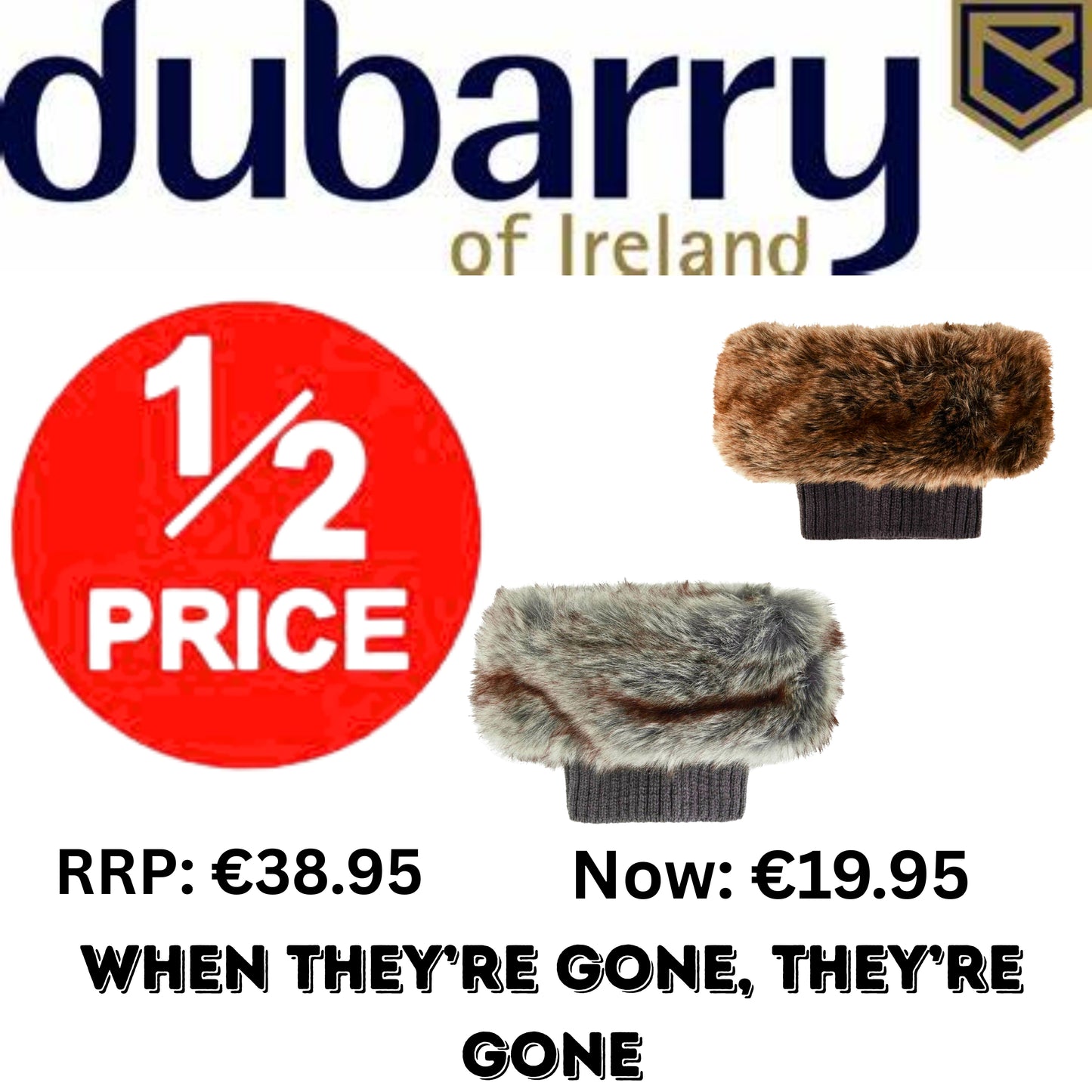 Dubarry Glenfort Faux Fur Boot Cuff