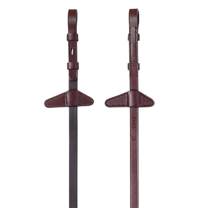 Equiline Rubber Leather Reins With Stoppers