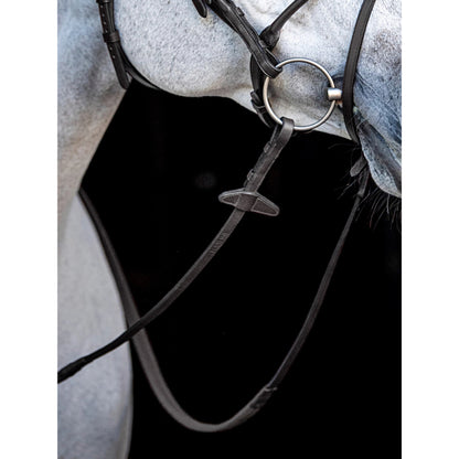 Equiline Rubber Leather Reins With Stoppers