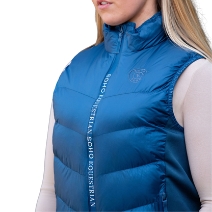 Soho Equestrian  Teal Blue Gilet