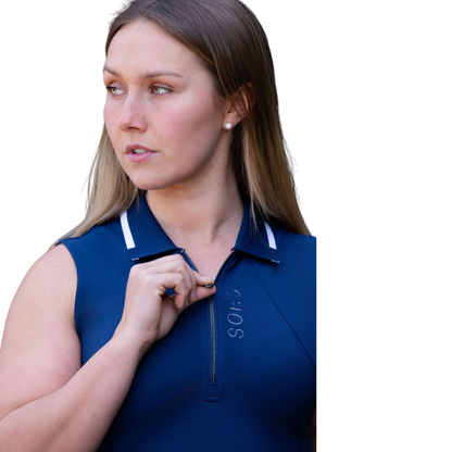 Soho Equestrian Navy Sleeveless