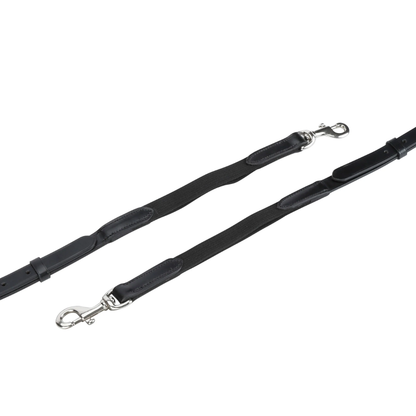 Shires Velociti Gara Leather and Elastic side reins